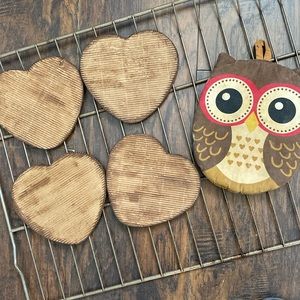 Fresh baked cardboard art decor